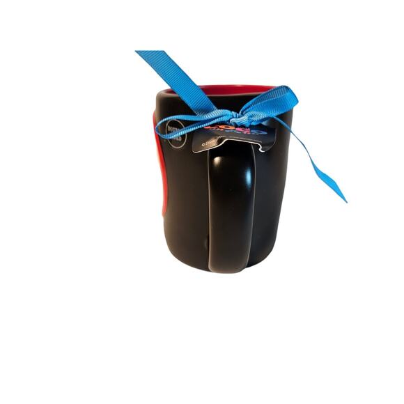 Rae Dunn Disney COCO Un Poco Loco Halloween Coffee Tea Mug Black Red - Picture 5 of 6